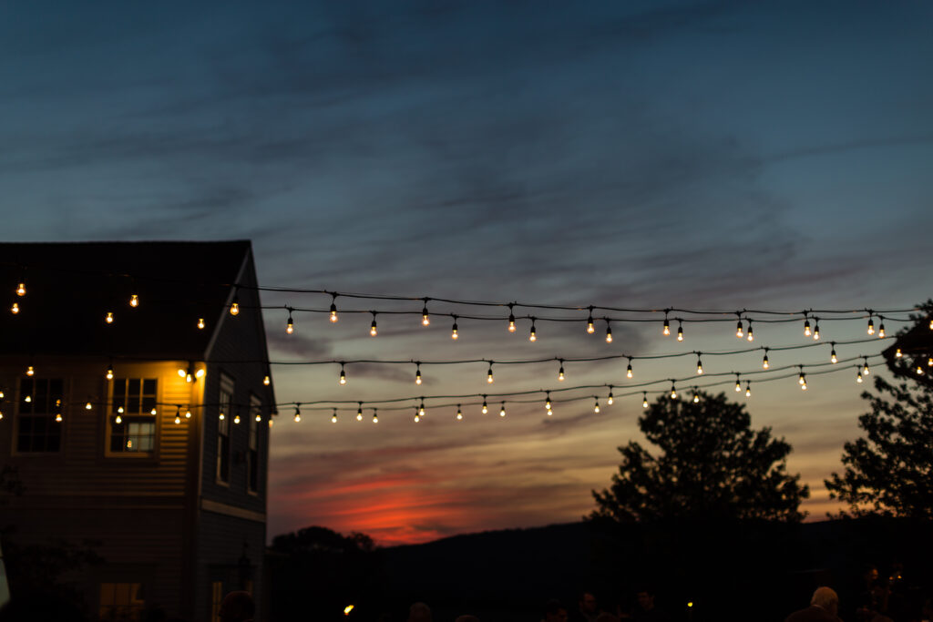 Photographing a rehearsal dinner at the Lion Rock Farm is a great pleasure. The view of the sunset is breathtaking.