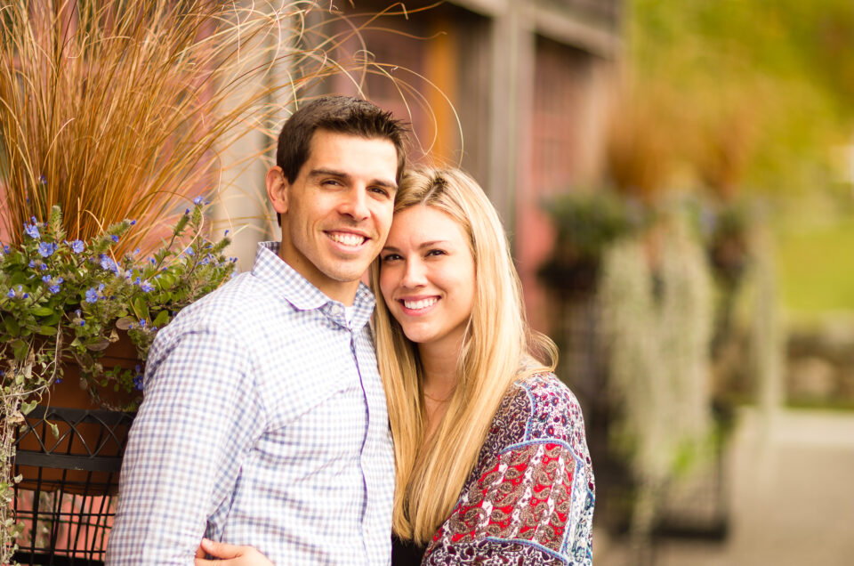 Romantic engagement photo shoot