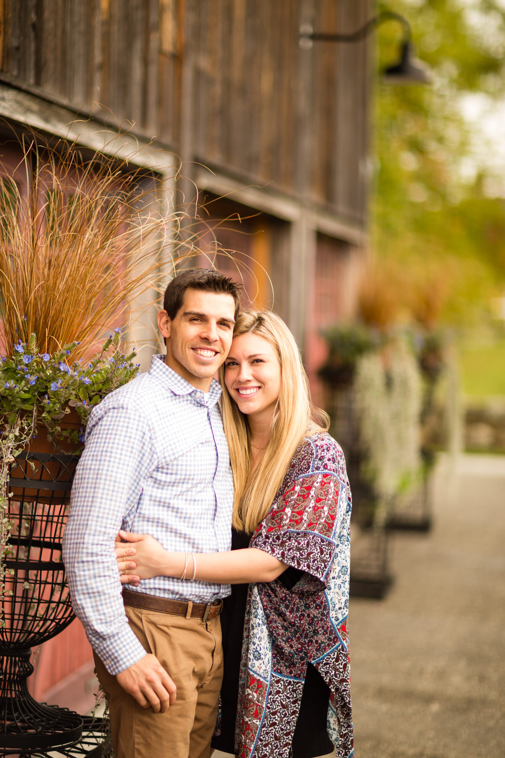 Romantic engagement photo shoot