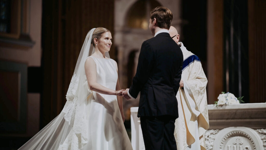 Catholic ceremony at St Jean Baptist in NYC