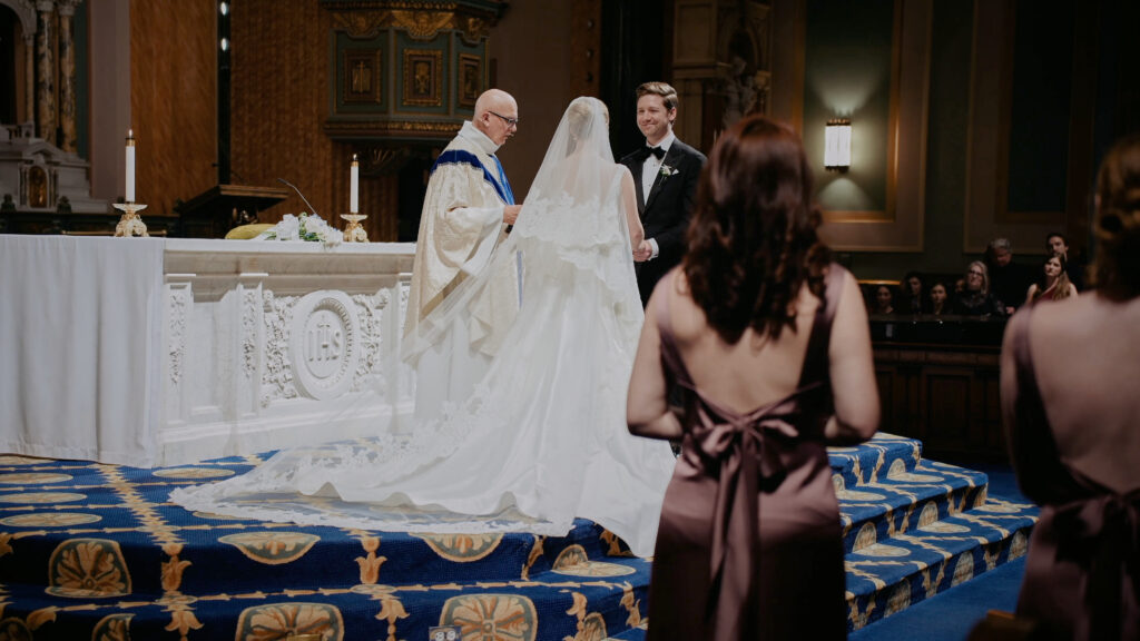 Catholic ceremony at St Jean Baptist in NYC