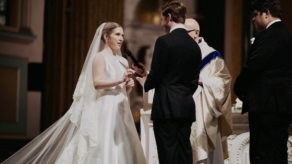 Catholic ceremony at St Jean Baptist in NYC