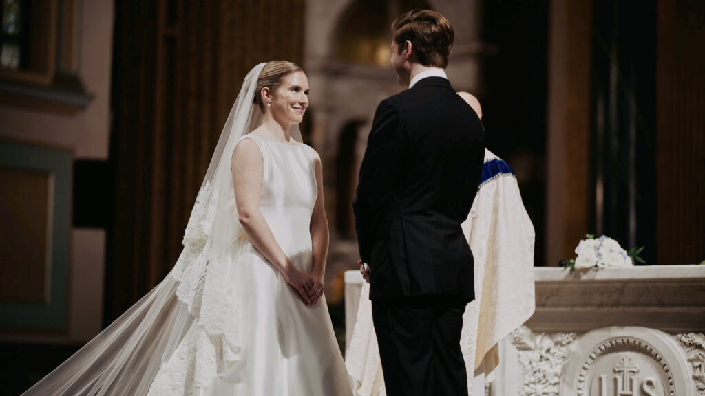 Catholic ceremony at St Jean Baptist in NYC