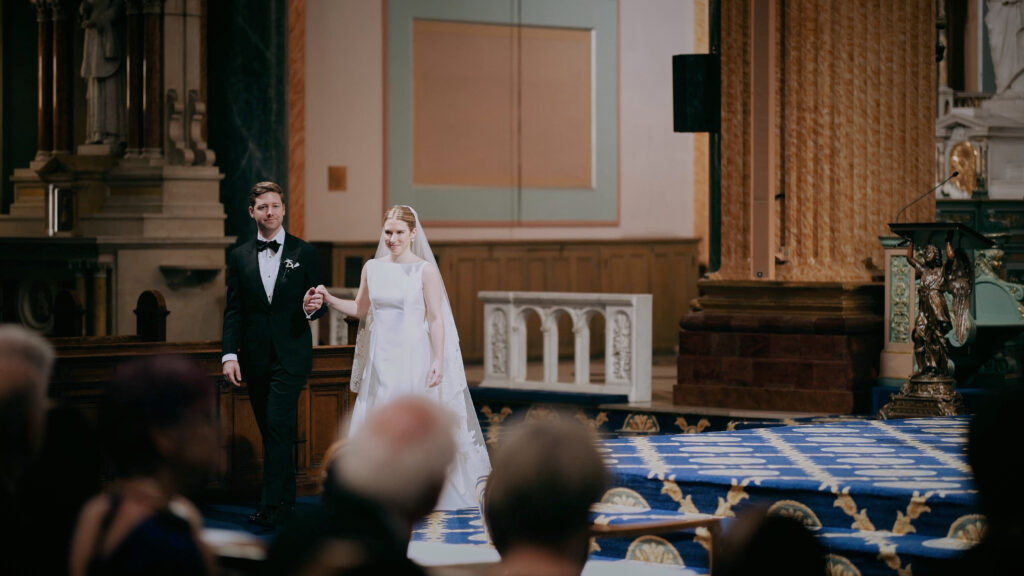 Catholic ceremony at St Jean Baptist in NYC