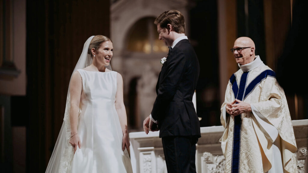 Catholic ceremony at St Jean Baptist in NYC