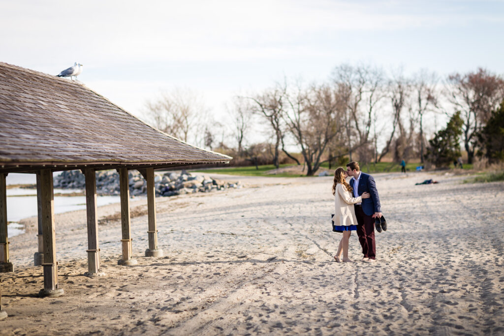 This is an image at the beginning of the engagement photo shoot. I asked the couple to slowly walk away from me. 