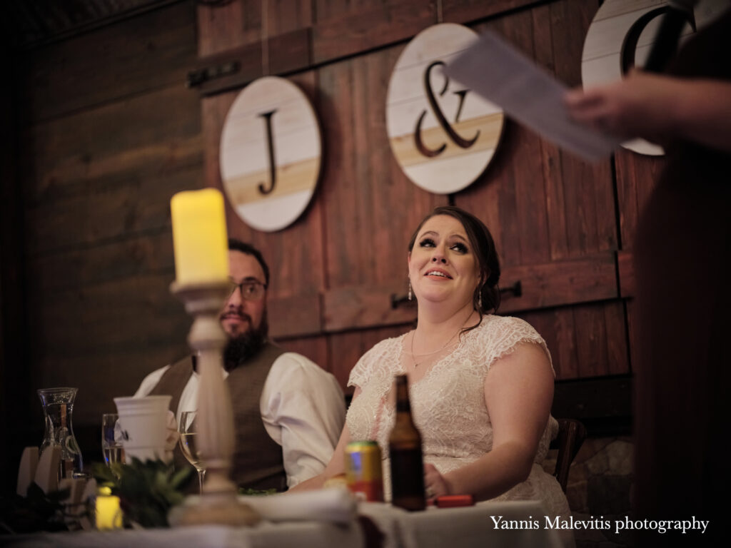 Photographing wedding speeches