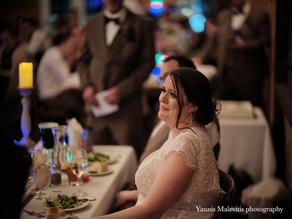 Photographing wedding speeches