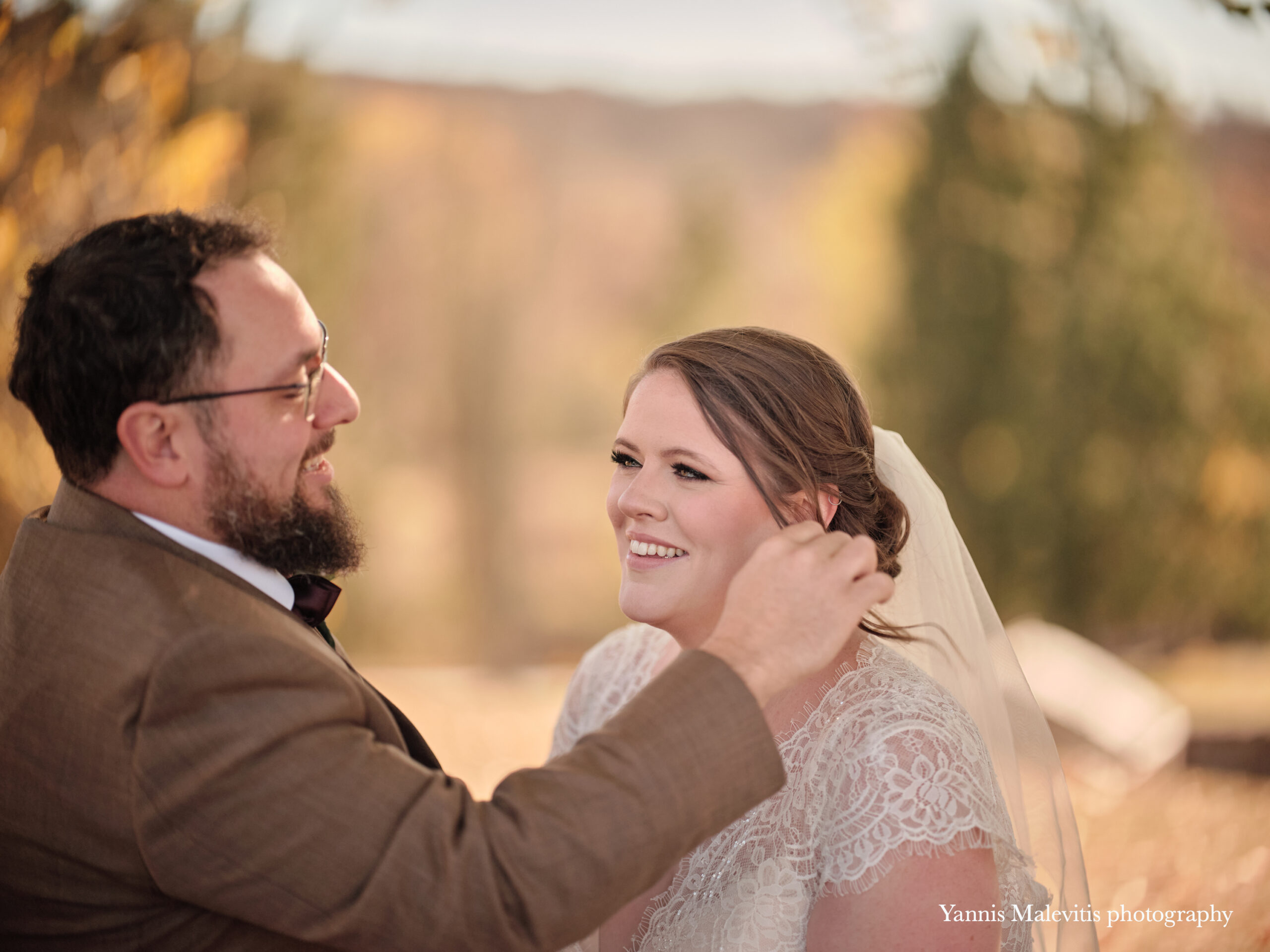 Medium format camera during a wedding day