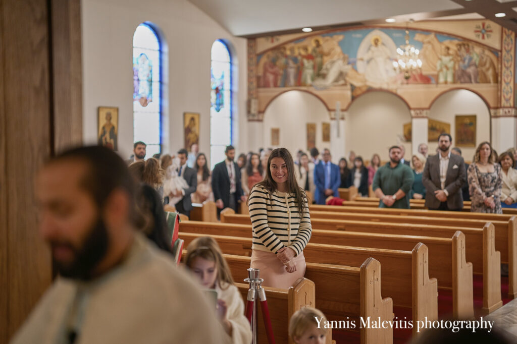 Photographic perspective of a Greek Orthodox Christening