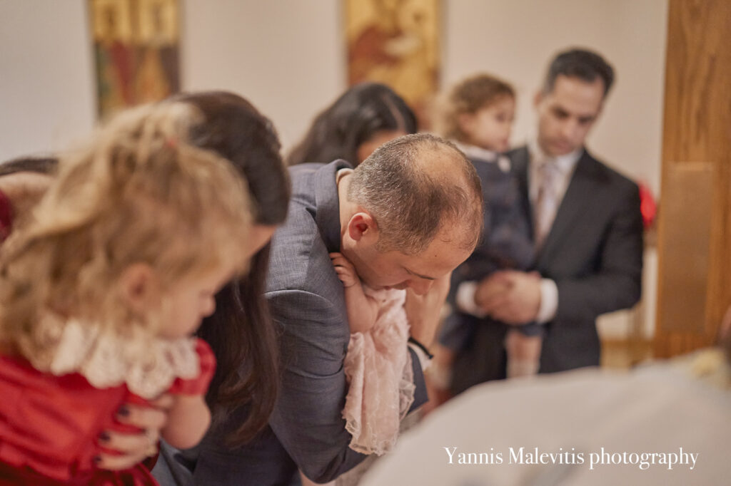 Photographic perspective of a Greek Orthodox Christening