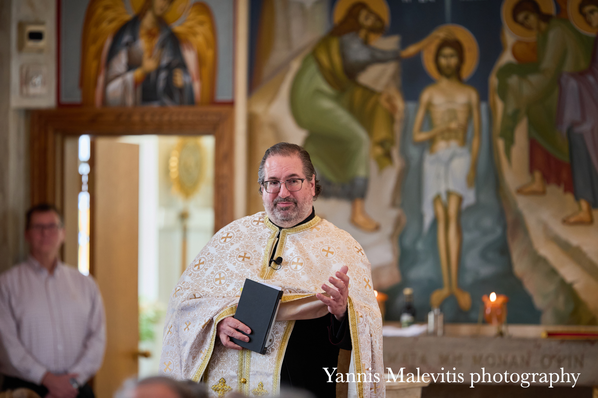 Candid moments of a baptism