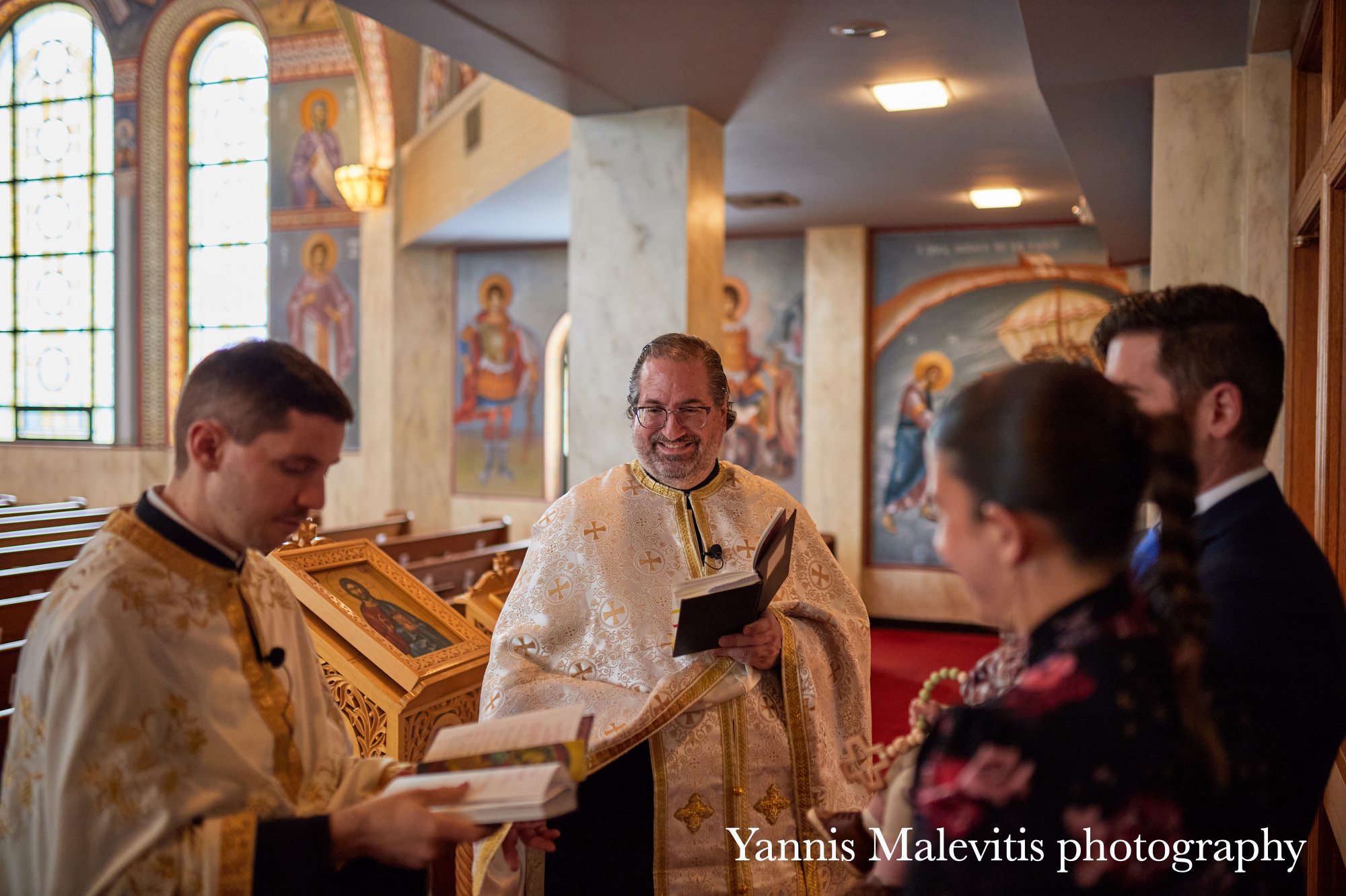 Candid moments of a baptism