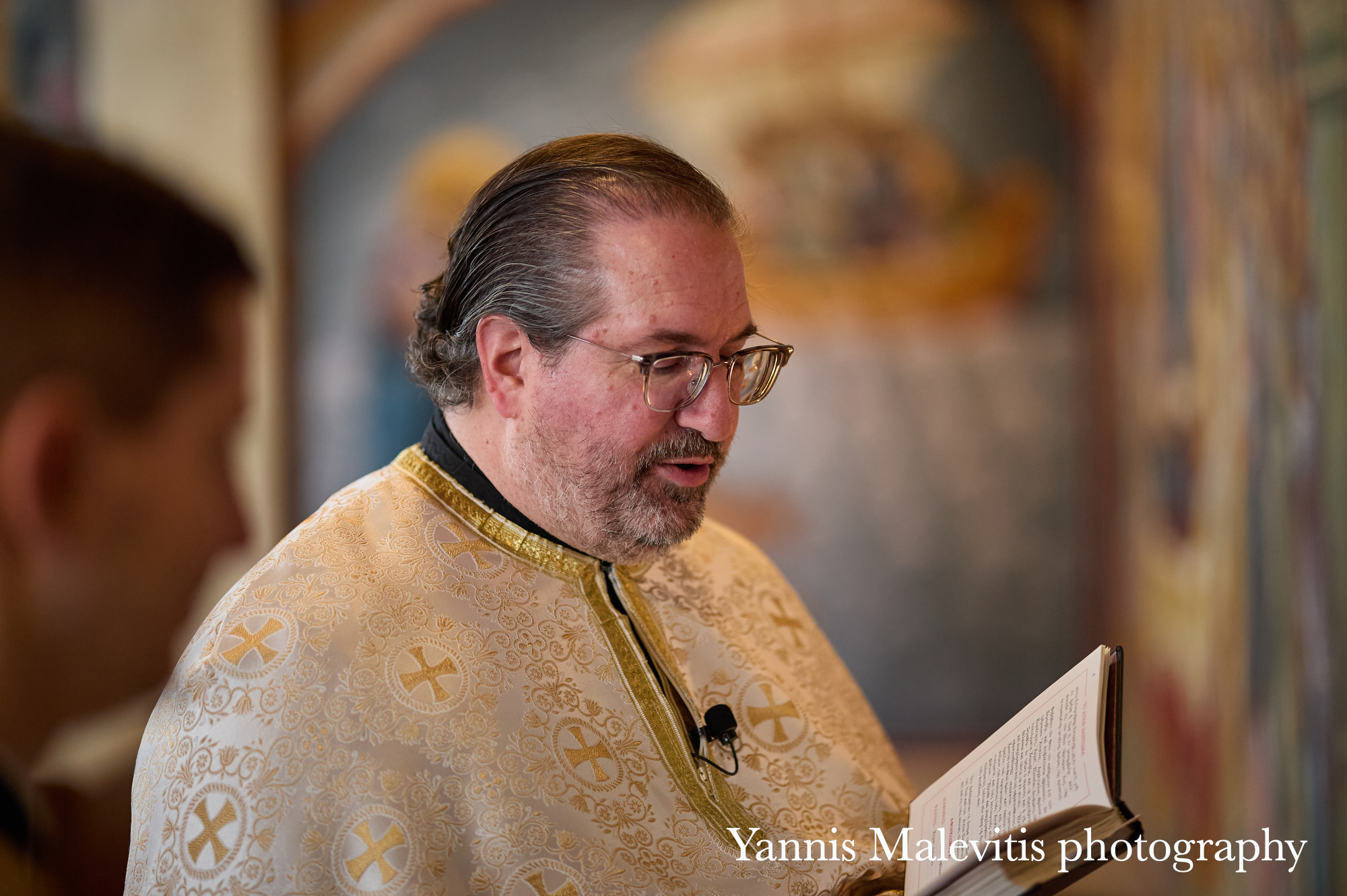 Candid moments of a baptism