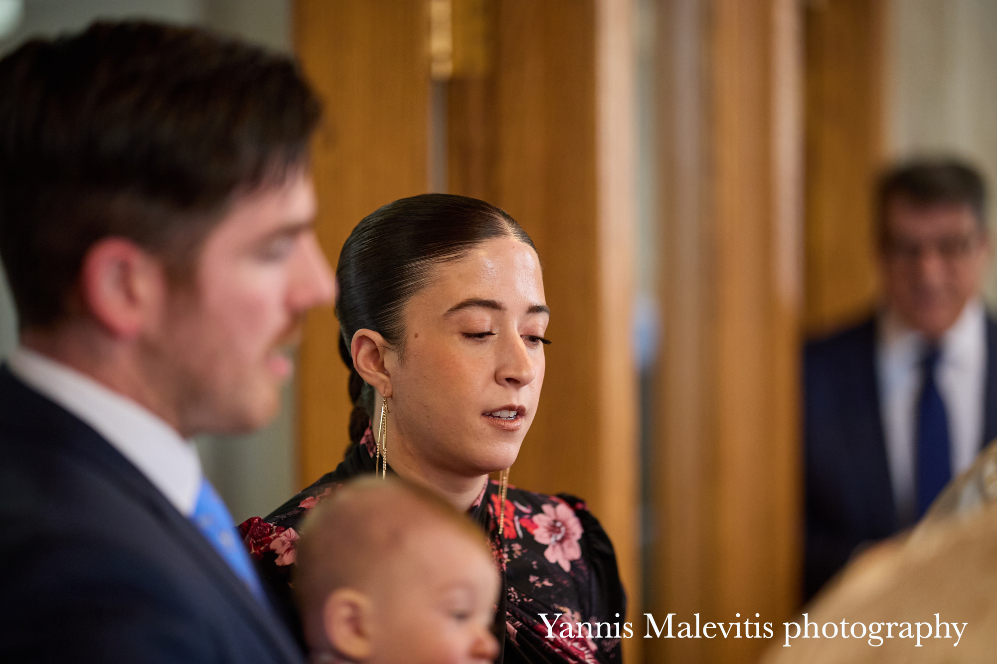 Candid moments of a baptism