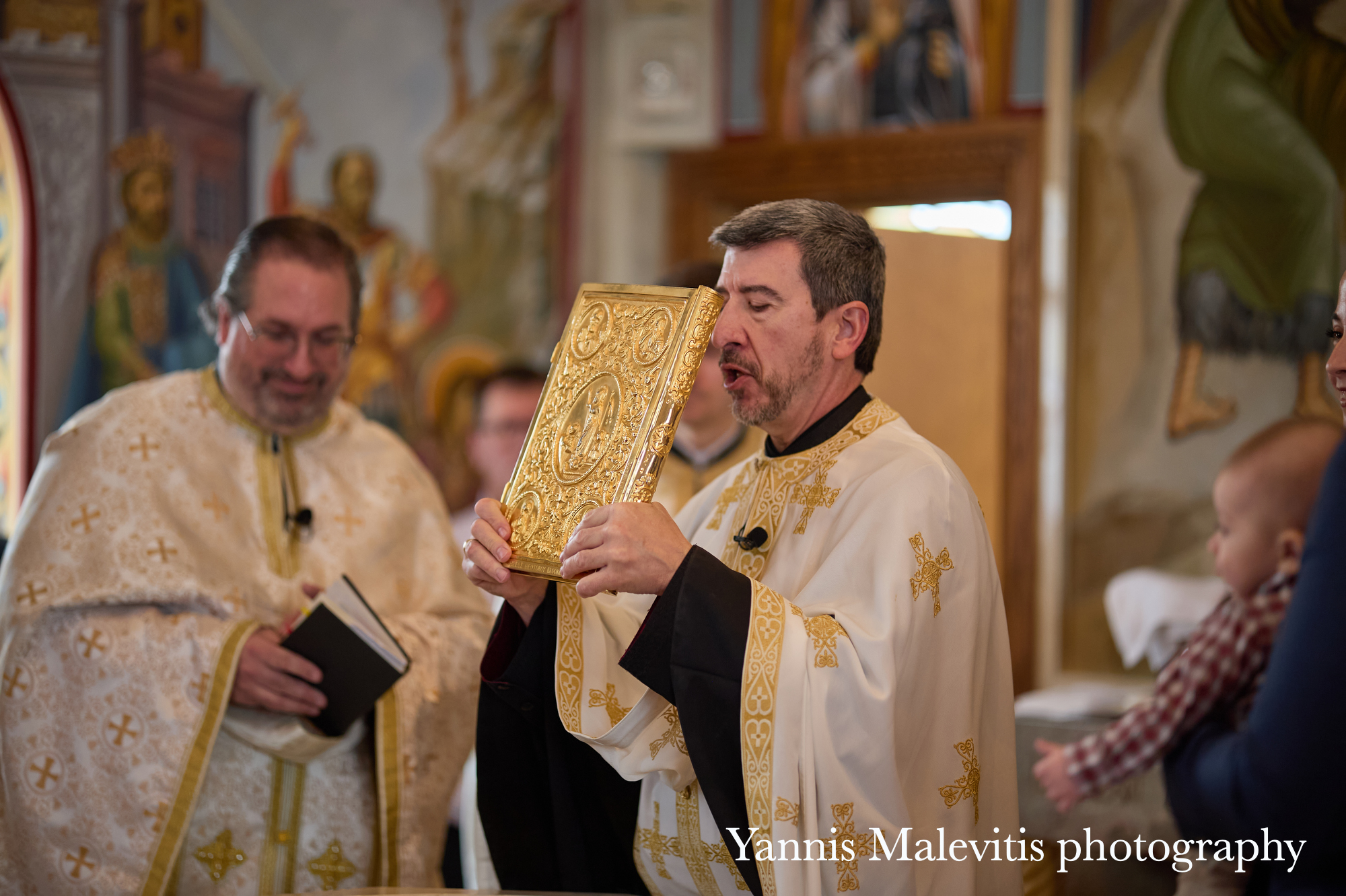 Candid moments of a baptism