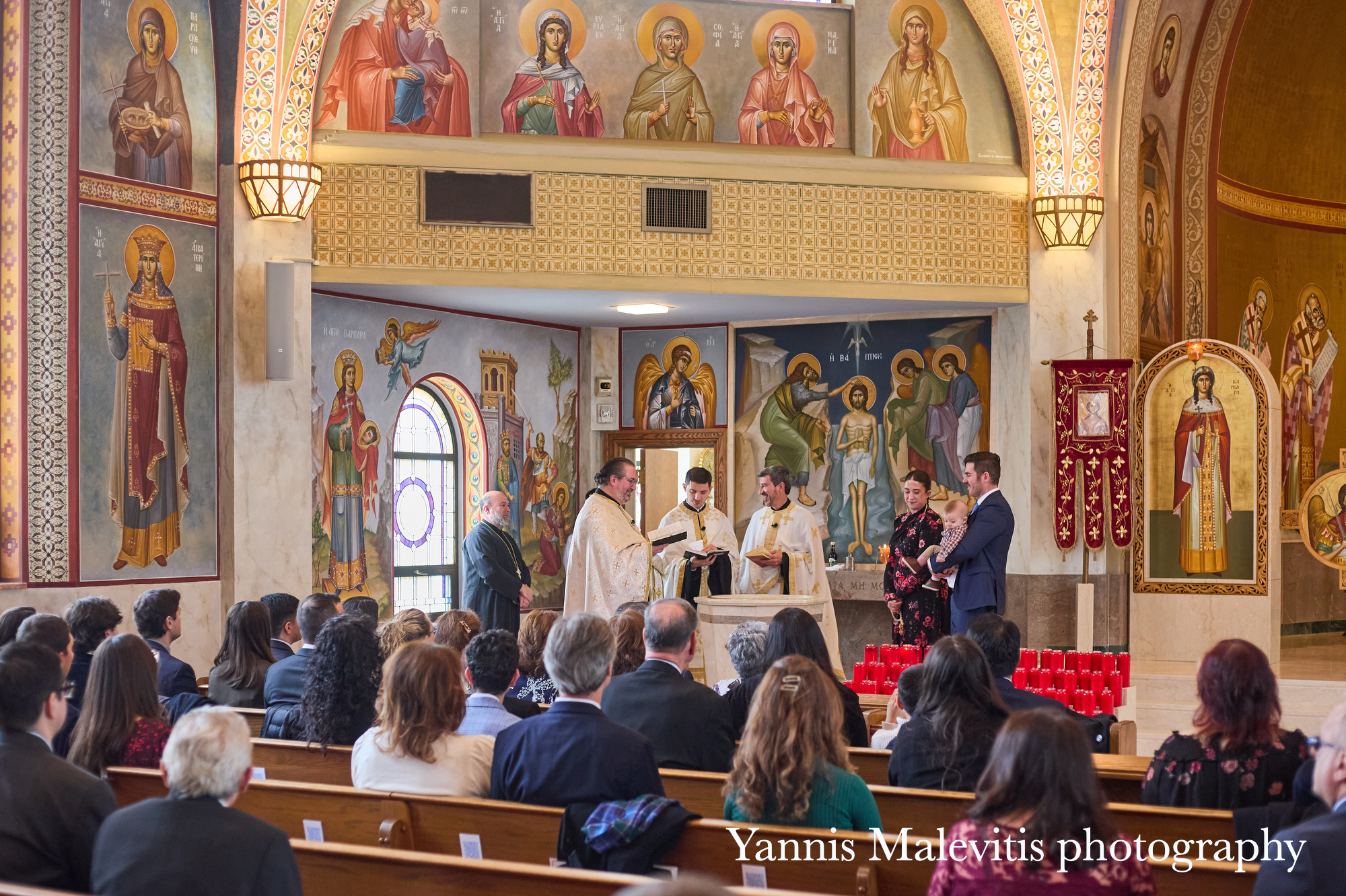 Candid moments of a baptism