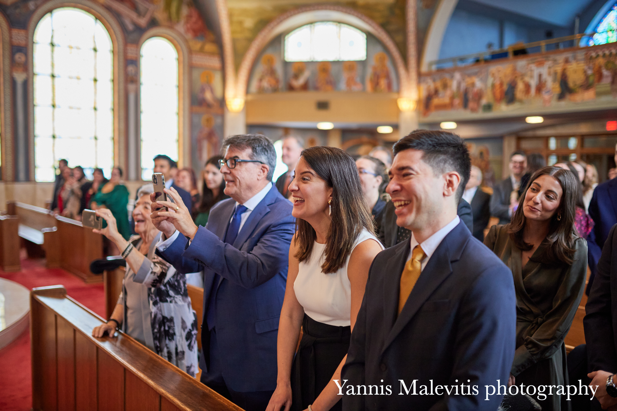 Candid moments of a baptism