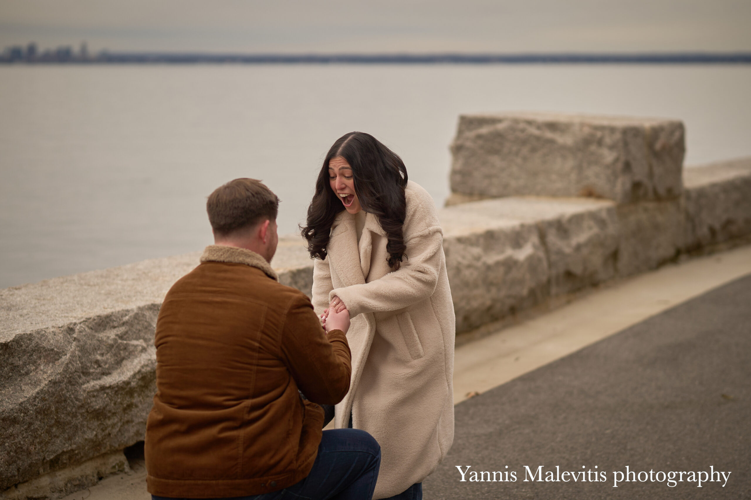 A Winter Surprise Proposal at Morgan Memorial Park
